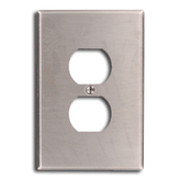 Leviton 84103-40 1-Gang 1-Duplex Oversized Metal Wallplate